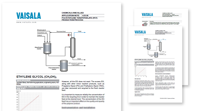 Polyethylene Terephthalate (PET) Production Process
