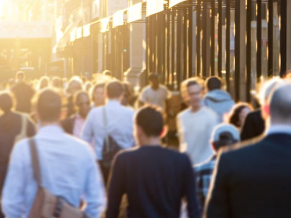 People on city street