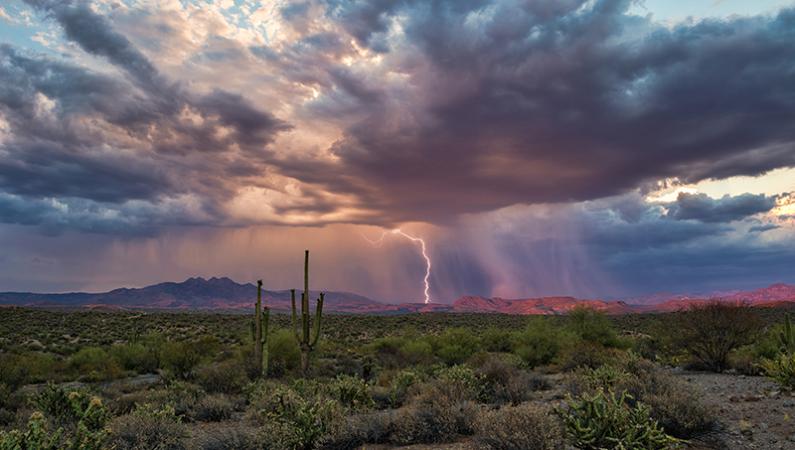 Lightning in national parks