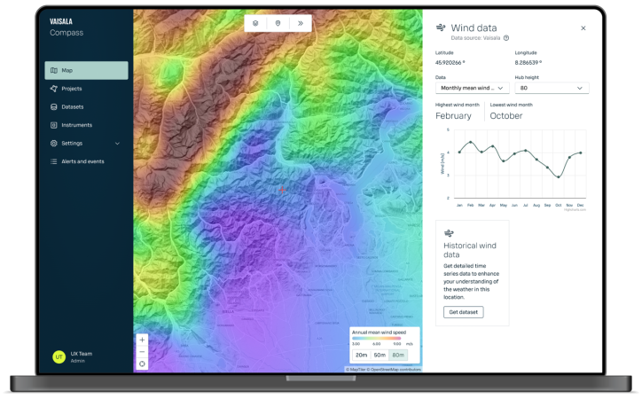Vaisala Compass data source view
