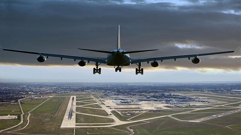 Airport Runway from above