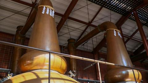 Une vue de la distillerie Nikka Whiskey