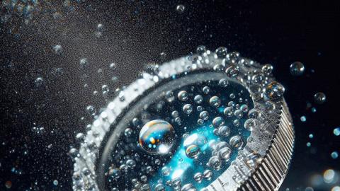 Conceptual image of Prism wash for refractometers in chemical applications