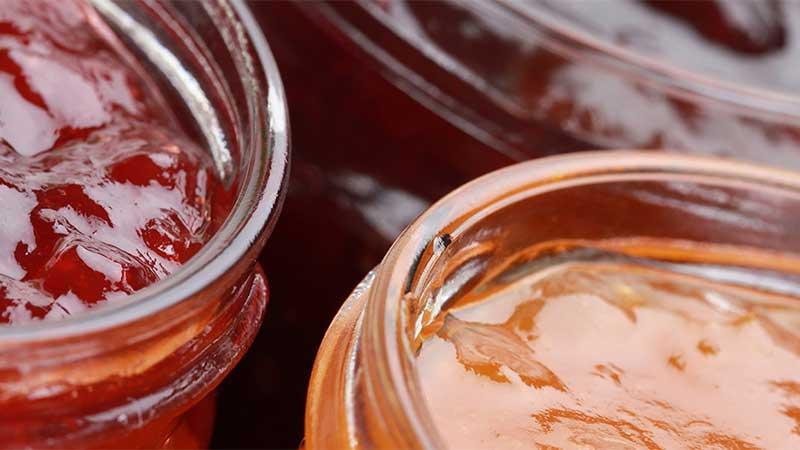 Jams in jars
