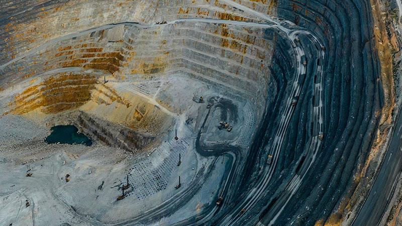 Open pit mine
