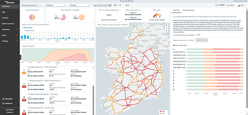 Xweather Horizon user interface