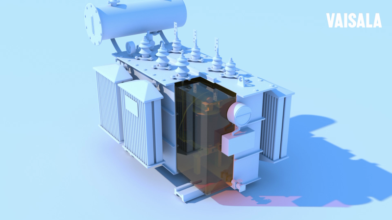 cutout of a sealed transformer